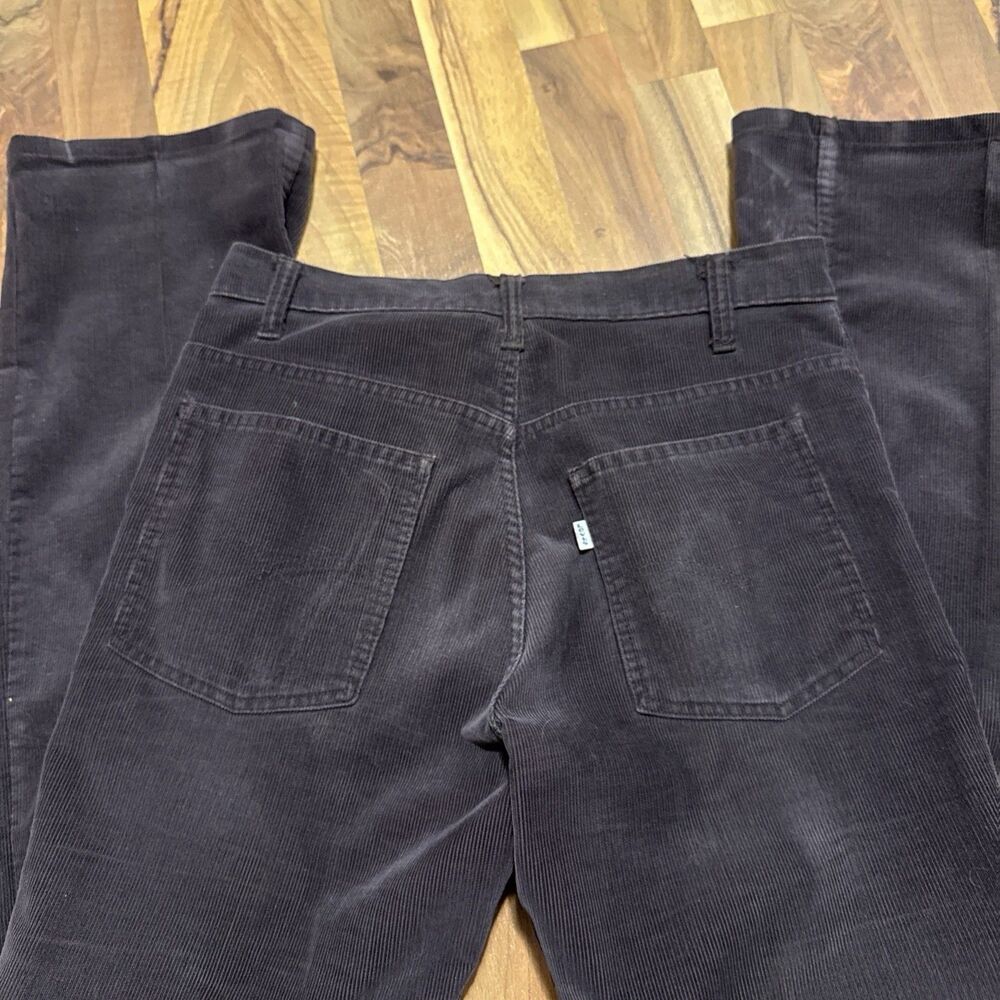 Vintage 70s Levi’s White Tab Corduroy Pants USA Made Mens 33x35 Brown Straight